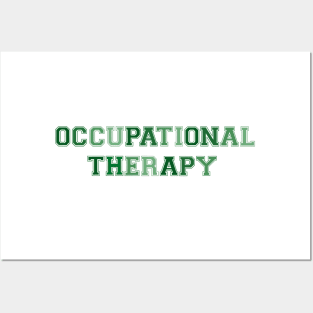 Occupational Therapy Green Posters and Art